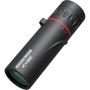 POABCVYD Binocolo. Telescopio Monoculare Ad Alto Ingrandimento 2000X24 Con Adattatore Telefonico For Concerti E Sport All'aria Aperta, Compatto E Portatile Birdwatching(M200X24 And Adapter)