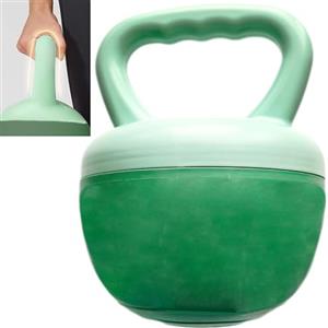 Smaoqingji Kettlebell Morbido Kettlebells Regolabile - 1 Pezzo, Verde, Regolabile Dumbbells, può Essere Riempito di Sabbia, Peso Liberamente Regolabile, può Migliorare la Forza Complessiva del Core
