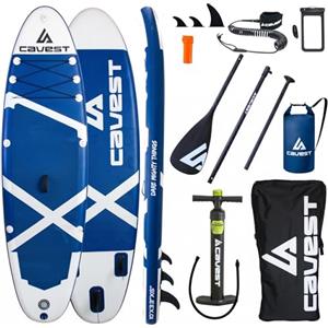 cavest Tavola SUP gonfiabile, con tutti gli accessori inclusi, per adulti e bambini. Alta stabilità. Stand up Paddle Board Resistente. (Blu)