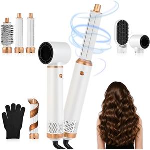 Vefacion Air styler 5 in 1 Hair Styler 1000 W Set di spazzole ad aria calda per capelli, arricciacapelli automatico, lisciare, arricciacapelli, capelli secchi