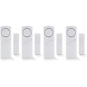 Price Xes Kit sistema di allarme fai da te, senza fili con sensore magnetico, antifurto per finestra sensibile alle vibrazioni del vetro, ideale per case, auto, capannoni, roulotte e camper