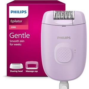 Philips epilatore Serie 2000, epilatore da donna con filo per corpo e zone sensibili, epilazione e rasatura, modello BRE237/00