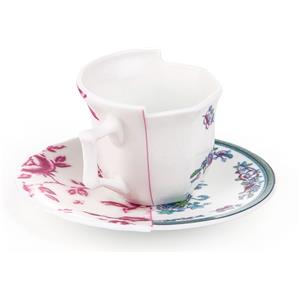 Seletti Hybrid Leonia Tazzina da Caffè in Porcellana con Decorazioni Ibride