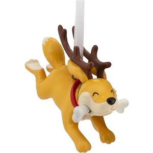 Hallmark Decorazione natalizia a forma di cane con corna di renna