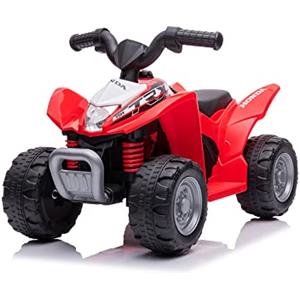 Sport1 quad elettrico per bambini replica Honda TRX 250X. Moto bambini 6 volt, velocità 2,8 km/h. Misure 65,5x38,5x43,5cm. Per bambini fino a 20kg. Batteria ricaricabile. Con caricabatterie. Rosso
