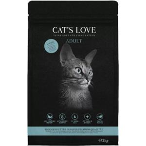 Cat's Love Croccantini al Salmone 400g - Alimento Completo per Gatti Adulti con 89% Proteine Animali