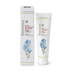 L'ERBOLARIO Crema Ristrutturante per Capelli Fragili e Sfibrati con Olio ed Estratto di Lino - 150 ml