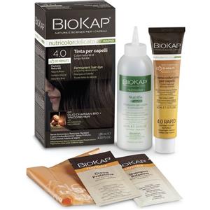 Biokap Nutricolor Delicato Rapid 4.05 Castano Cioccolato - Tinta per Capelli Senza Ammoniaca, 135 ml