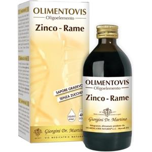DR.GIORGINI Zinco Rame Olimentovis 200 ml - Integratore per il sistema immunitario e la salute visiva