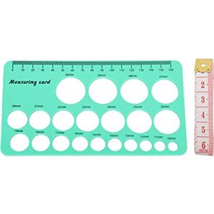 nikusaz Righello di misurazione per capezzoli, flangia, in silicone, flessibile, con nastro morbido da 1,5 m, per una misurazione accurata della flangia del tiralatte e un'esperienza di allattamento