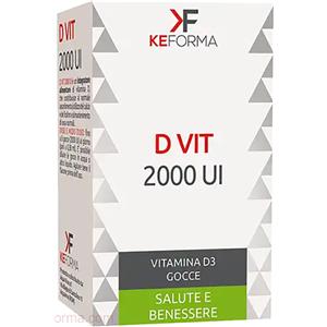 AQUA VIVA D Vit 2000UI Gocce 35 ml - Integratore di Vitamina D3 per la salute delle ossa