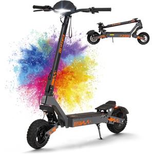 Kukirin Monopattino Elettrico Adulto,Scooter Elettrico,Patinete electrico,Motore da 500W,Autonomia di 55-60 km,Carico Massimo 120KG,Pneumatici da 10,Sistema di Controllo di Doppia frenata,G2