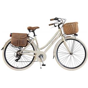 Via Veneto by Canellini Bicicletta Bici Citybike CTB Donna Vintage Retro Via Veneto Alluminio (Panna, 50)