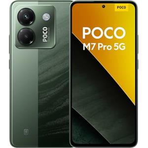Xiaomi POCO M7 Pro 5G Smartphone, 12+512GB, Fotocamera Sony 50MP con OIS, batteria 5110mAh, ricarica turbo da 45W, display AMOLED 120Hz con protezione occhi, Verde (Adattatore di alimentazione non incluso)