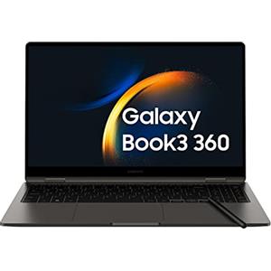 Samsung Galaxy Book3 360 Laptop, 15.6 Super AMOLED, S Pen, Intel EVO, Intel Core i7-1360P 13th gen, 16GB RAM, 512GB SSD, Windows 11 Home, Graphite