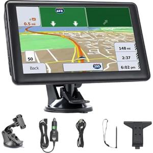 Dgayaeic Navigatore satellitare da 7 pollici per auto, navigatore GPS H;D con mappe del Regno Unito e Europa, assistenza per la guida della corsia, aggiornamenti gratuiti, supporto navigazione postale ricerca