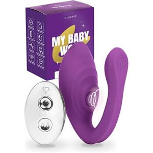 MySecretCase Sexytoysys Donna Vibratoreper Donna con Telecomando a Distanza 7 Modalità Vibrazione e 7 di Pressione Stimolatore Clitoride Femminile Sexytoysys Coppia Vibratore per Coppia Viola