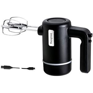 Innoliving Sbattitore Elettrico Senza Fili Ricaricabile INN-692, 5 Velocità, Batteria USB a Lunga Durata, Fruste in Acciaio Inox, Leggero e Portatile, Ideale per Dolci, Impasti e Panna Montata