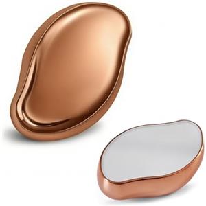 XFSRG Depilatore di Cristallo Corpo Donna Uomo Epilatore Cristallo Pietra Depilatoria ABS Rimozione Peli Naturale Riutilizzabile per Gambe Braccia Viso(Oro)