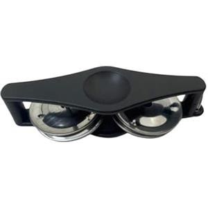 ZwaitL Portachiavi a percussione Tamburello Piccolo Sonaglio Campanello con suono nitido Portatile per Attività all'aperto Pratica Musicale Ritmo Strumento Per Musicisti