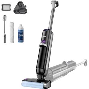 EUREKA RapidWash NEW630 Gen2 Lavapavimenti con Asciugatura ad Aria Calda 60° e Autopulizia Aspirapolvere Secco/Umido 21600 Pa, Doppio Serbatoio, Anti-Groviglio, Autonomia 38 Min