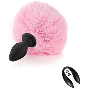 ModexO Plug anale Coda di coniglio vibratore anale telecomando butt plug donne masturbatore prodotto adulto giocattoli del sesso Per macchina del sesso di coppia