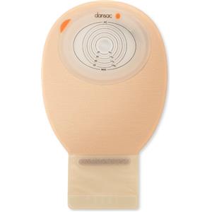 HOLLISTER Dansac NovaLife TRE 1 Sacca Aperta Opaca Piana Midi per Ileostomia con Finestra Ritagliabile 15-55x70 mm, Capacità 420 ml, 30 Pezzi