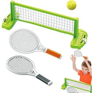 Dioeazh Racchetta Tennis Bambino, Mini Set Racchette Badminton, Giocattolo Leggero Con 2 Racchette E 1 Palla, Gioco Da Interno Ed Esterno Per Prato, Feste, Parchi In Giardino, Raduni, 28.5x8.4x9.3cm