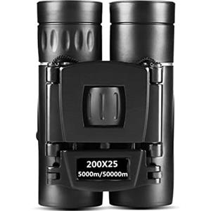 USKI Visore Termico, Binocolo potente 50000M 500x25 300X25 200x25 Telescopio a lungo raggio Binocolo pieghevole for visione notturna debole for campeggio da caccia(200X25 binoculars)