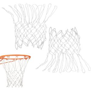 Fllyvly Rete da Basket di Ricambio Resistente a Tutte le Condizioni Meteo, Compatibile con Canestri Standard, per Uso Interno ed Esterno, 12 Passanti, canestro netball Tecnologia Anti-Whip (1PCS)