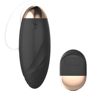 Qoosea Vibratore Telecomando Distanza Bullet Vibrator, Vibratori Donna Sex Toys con 10 Modalità di Vibrazione, Giocattoli Sessuali Vibratoreper punto G, Ovetto Vibrante per Adulti Coppia, Nero