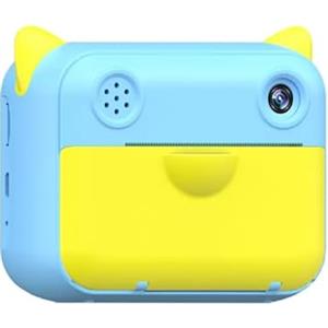 PRENDELUZ Macchina fotografica blu stampa istantanea per bambini, fotocamera per foto e video