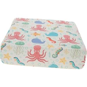 Monozoz Rialzo per sedia da pranzo per bambini, con fondo antiscivolo, portatile, con due cinture di sicurezza, lavabile, per uso domestico