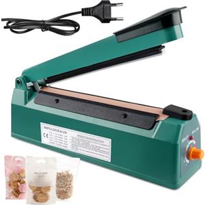PORFOYO Sigillatrice per Sacchetti, 200mm Termosaldatrice per Sacchetti, Sigilla Sacchetti, Tavolo Sigilla Sacchetti a Caldo, Termosigillatrice Manuale per PP PE Alluminio Bags Macchina Sigillante Plastica