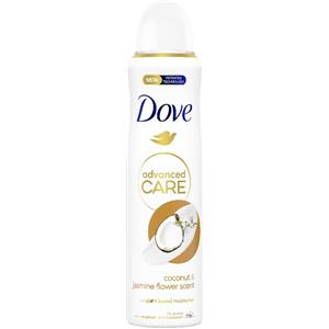 Dove Advanced Care Deodorante Spray Cocco e Fiori di Gelsomino 150 ml - Protezione 72 ore, Idratazione Profonda