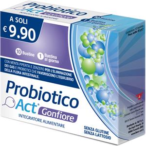 Probiotico act gonfiore 10 bustine