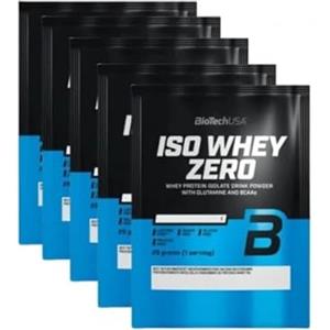Generico 5 x BioTechUSA Iso Whey Zero | Premium Whey Protein Isolate | Grass-Fed | Enzyme-Free | Sugar- and Gluten-free, 25 g, Gusti misti (5 x 25g)