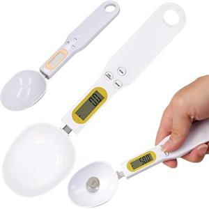 PARENCE.- Bilancia da cucina elettronica accurata da 0,1 g a 500 g - Cucchiaio con display LCD - Funzione tara - Unità g/oz/ml - Cucchiaio rimovibile - Bilancia digitale per cucinare