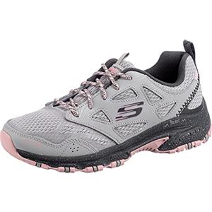 Skechers Skechers, trekking shoes Donna, Grigio Pelle Mesh Rosa Trim, 39 EU