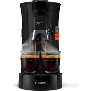 Philips Senseo Select ECO CSA240/20 - Macchina per cialde da caffè, con funzione memo in plastica riciclata, colore: Nero