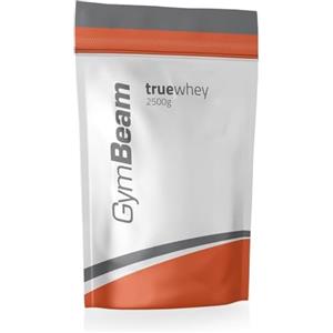 GymBeam Proteine in Polvere True Whey, Concentrato di Proteine del Siero del Latte (WPC), Proteine Whey di Alta Qualità, BCAA, Favoriscono la Crescita Muscolare (Banana, 2500 g)