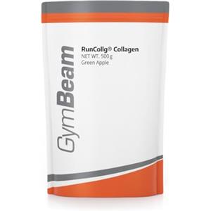GymBeam Collagene Idrolizzato in Polvere, Collagene Bovino di Alta Qualità con Vitamina C, Contribuisce alla Produzione di Collagene e alla Funzione di Ossa e Cartilagini (Green Apple)