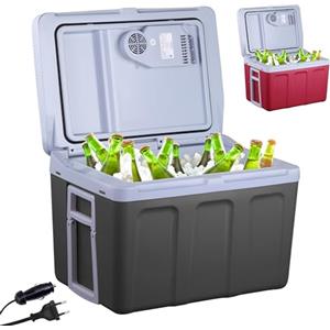 Arebos Borsa frigo da 40 Litri | per Raffreddare e Mantenere al Caldo | Mini Frigo per Auto, Camion, Barca e Camper | con modalità Eco |12/230 V e Presa | Frigoriferi Portatile Elettrico | Antracite