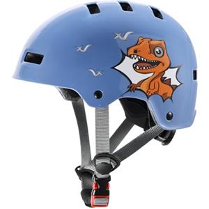 DUZSKJ Casco da bicicletta regolabile per bambini, ragazzi e ragazze, neonati e adolescenti, casco protettivo per skateboard, bicicletta, monopattino, pattini in linea e ciclismo (Blu, M)