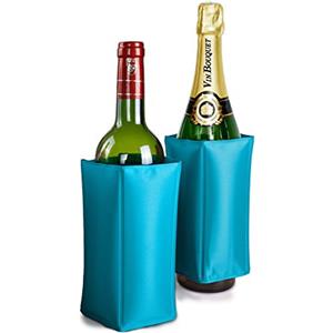 VB VIN BOUQUET Vin Bouquet VB FIE 172 Raffreddatore per Bottiglie Regolabile con Fascia Elastica Blu