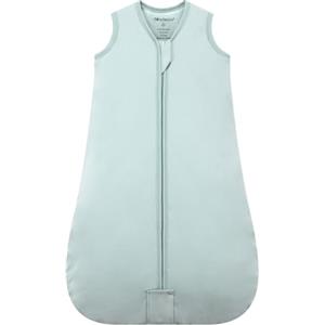 Mosebears Sacco nanna invernale per bambini, 2,5 Tog, 100% cotone, per diverse misure dalla nascita fino all'età di 24 mesi (Calm Sage, 6-12 mesi)