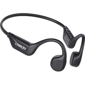 LOBKIN Cuffie Conduzione Ossea, Auricolari Conduzione Ossea Bluetooth 5.4, Auricolari Sportive Bluetooth Impermeabili,Open-ear Cuffie per Corsa Ciclismo Guida Fitness