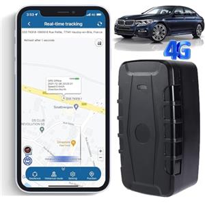TKMARS 4G Localizzatore GPS per Auto Spia 20000mah, GPS Tracker con Microfono per Veicoli in Standby Ultra Lungo, Forte Dispositivo Antifurto Magnetico Impermeabile, Installazione Gratuita TK918
