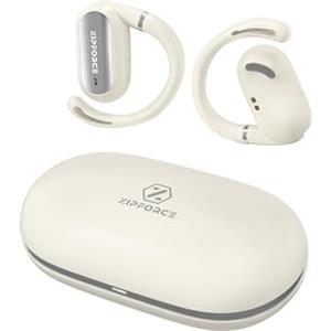 ZIPFORCE Auricolari True Wireless, Open-Ear Bluetooth 5.4, 4 microfoni ENC Chiamata chiara, OWS Auricolari Bluetooth Touch Control, IPX6 impermeabile TWS, leggero, giallo