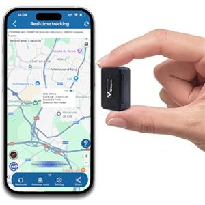 Winnes Micro GPS Tracker 4G Mini Spia Localizzatore GPS per auto con Magnetico Geo-Fence Antifurto Alarm per Veicolo,Moto,Anziani e Bambini - Scheda SIM Incorporata,Abbonamento richiesto